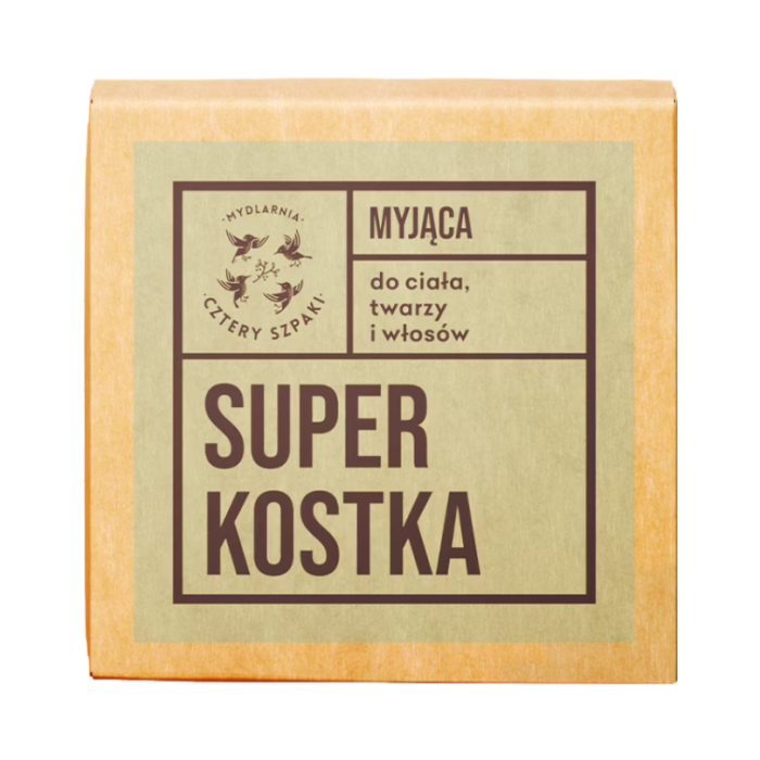 MYDLARNIA CZTERY SZPAKI Superkostka myjąca - do ciała, twarzy i włosów