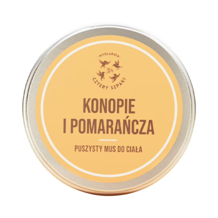 MYDLARNIA CZTERY SZPAKI Konopie i pomarańcza mus do ciała 150ml