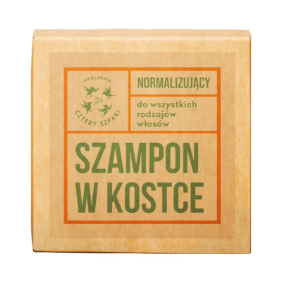 MYDLARNIA CZTERY SZPAKI Normalizujący szampon w kostce 75g