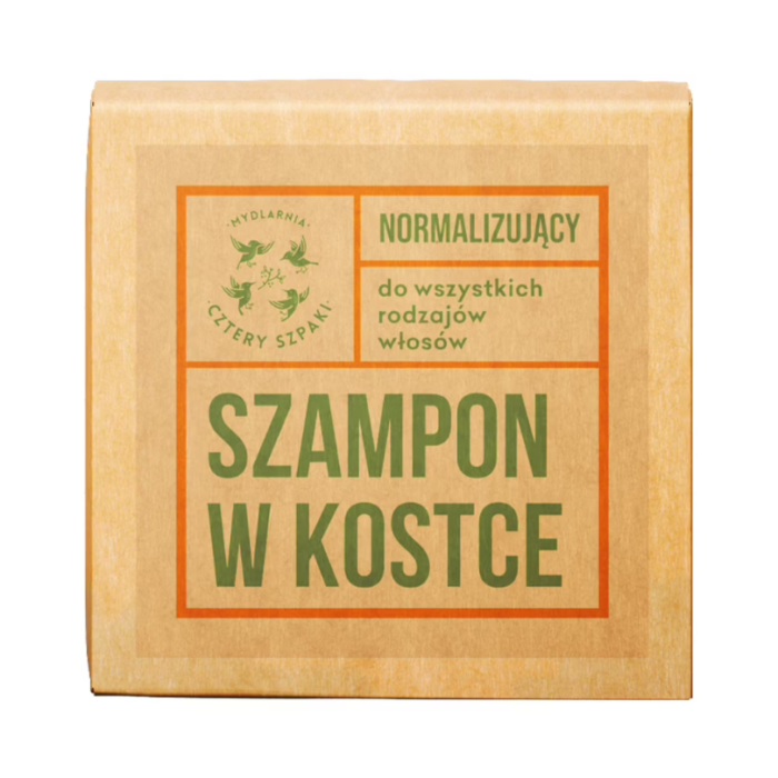 MYDLARNIA CZTERY SZPAKI Normalizujący szampon w kostce 75g