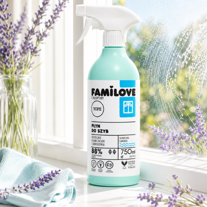 YOPE FAMILOVE Płyn do szyb Słoneczna lawenda 750 ml