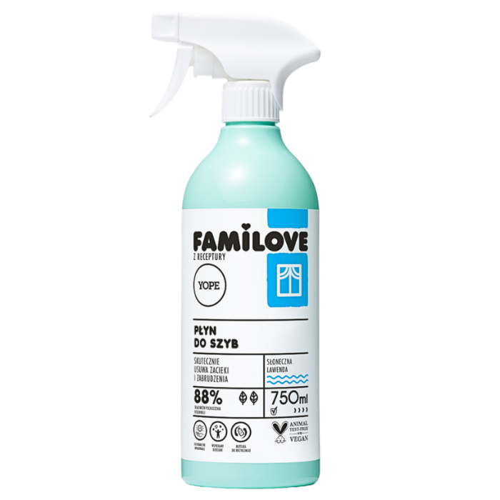 YOPE FAMILOVE Płyn do szyb Słoneczna lawenda 750 ml