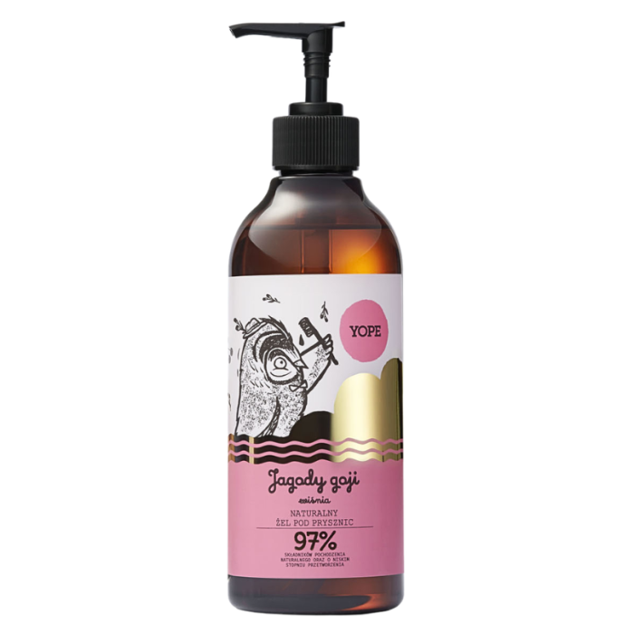 YOPE Naturalny żel pod prysznic Jagody goji i wiśnia 400 ml