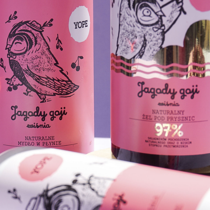YOPE Naturalny żel pod prysznic Jagody goji i wiśnia 400 ml
