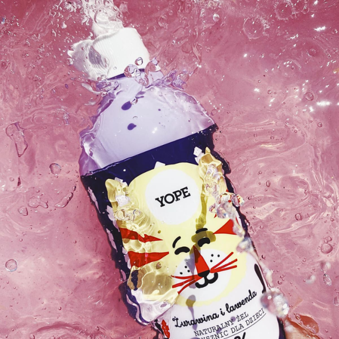 YOPE Naturalny żel pod prysznic dla dzieci Żurawina i lawenda 400 ml