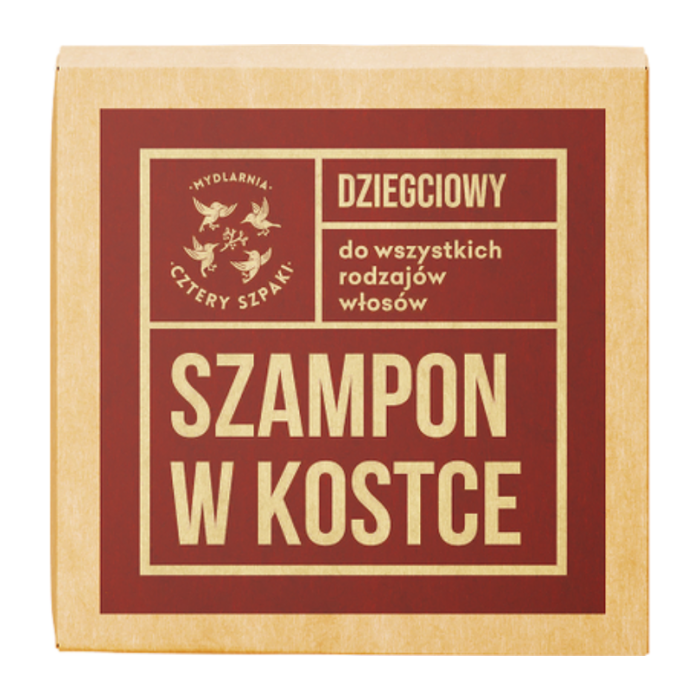 MYDLARNIA CZTERY SZPAKI Dziegciowy szampon w kostce 75g