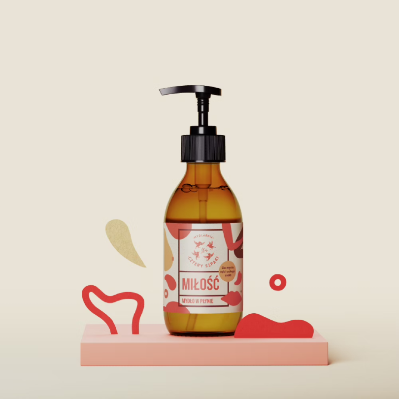 MYDLARNIA CZTERY SZPAKI Mydło w płynie Miłość 300 ml