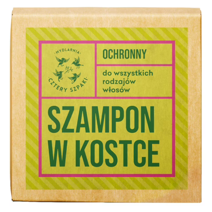 MYDLARNIA CZTERY SZPAKI Ochronny szampon w kostce - Leśna Róża