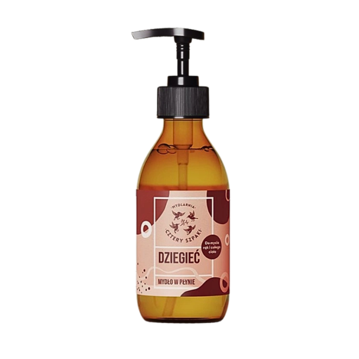 MYDLARNIA CZTERY SZPAKI Mydło w płynie Dziegieć 300 ml
