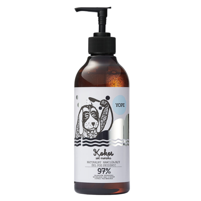 YOPE Naturalny żel pod prysznic Kokos i sól morska 400 ml