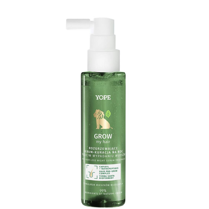 YOPE Rozgrzewające serum-kuracja na noc GROW my hair 110 ml
