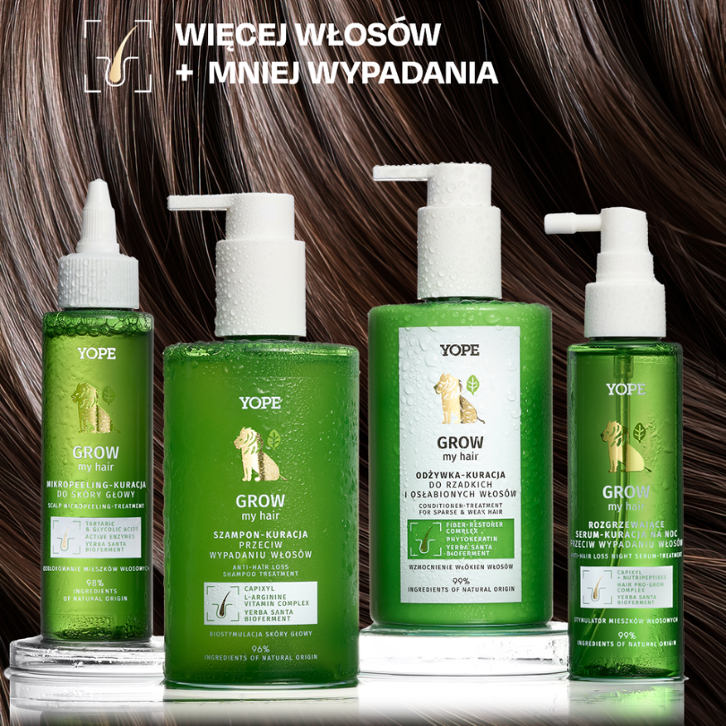YOPE Rozgrzewające serum-kuracja na noc GROW my hair 110 ml