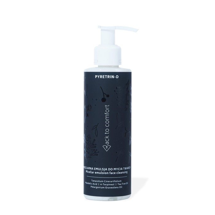 BACK TO COMFORT Micelarna emulsja do mycia twarzy Pyretrin-D 200 ml