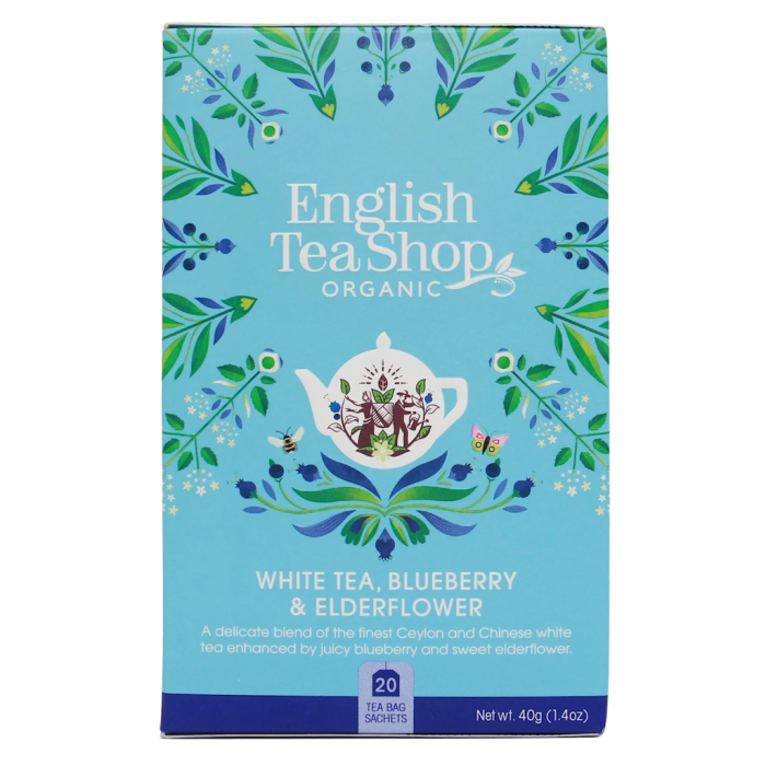 ENGLISH TEA SHOP Herbata biała z czarnym bzem i borówką BIO (20 x 2 g) 40 g