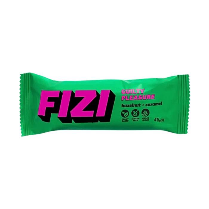 FIZI baton w polewie czekoladowej "hazelnut+caramel" 45g