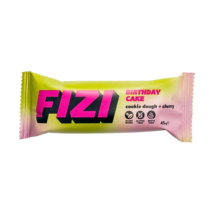 FIZI baton w polewie z białej czekolady “birthday cake”