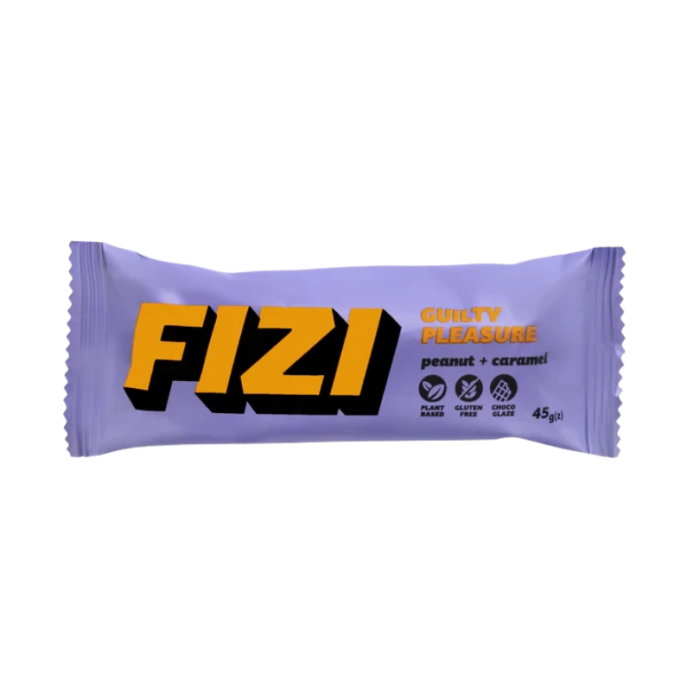FIZI baton w polewie czekoladowej "peanut+caramel" 45g