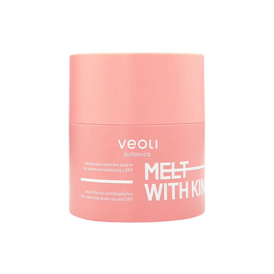 VEOLI BOTANICA MELT WITH KINDNESS Emulgujące masełko łagodzące do zmywania makijażu i SPF do skóry naczyniowej 40 g