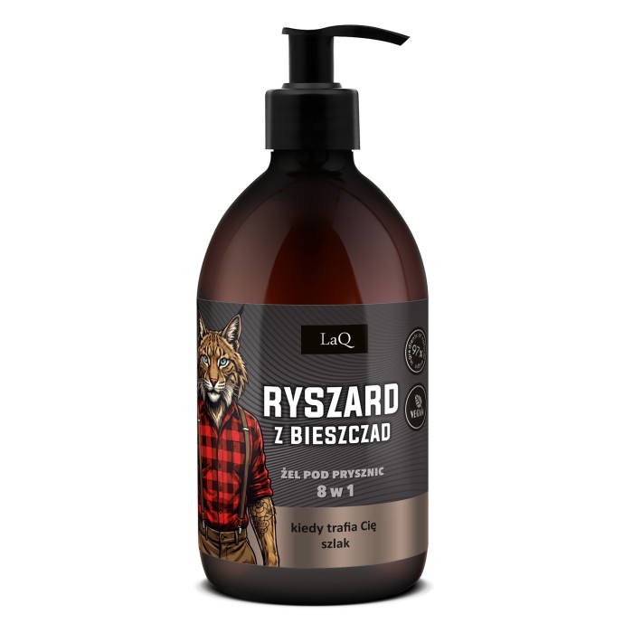 LAQ Żel pod prysznic 8 w 1 RYSZARD 500 ml