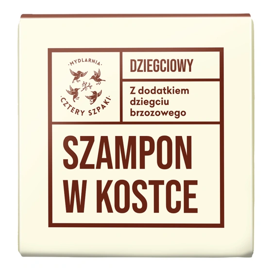 MYDLARNIA CZTERY SZPAKI Dziegciowy szampon w kostce 75g