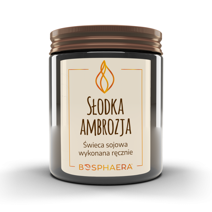 BOSPHAERA Sojowa świeca Słodka ambrozja słodkie owoce malin i jeżyn z lekką nutą wytrawnej kwasowości