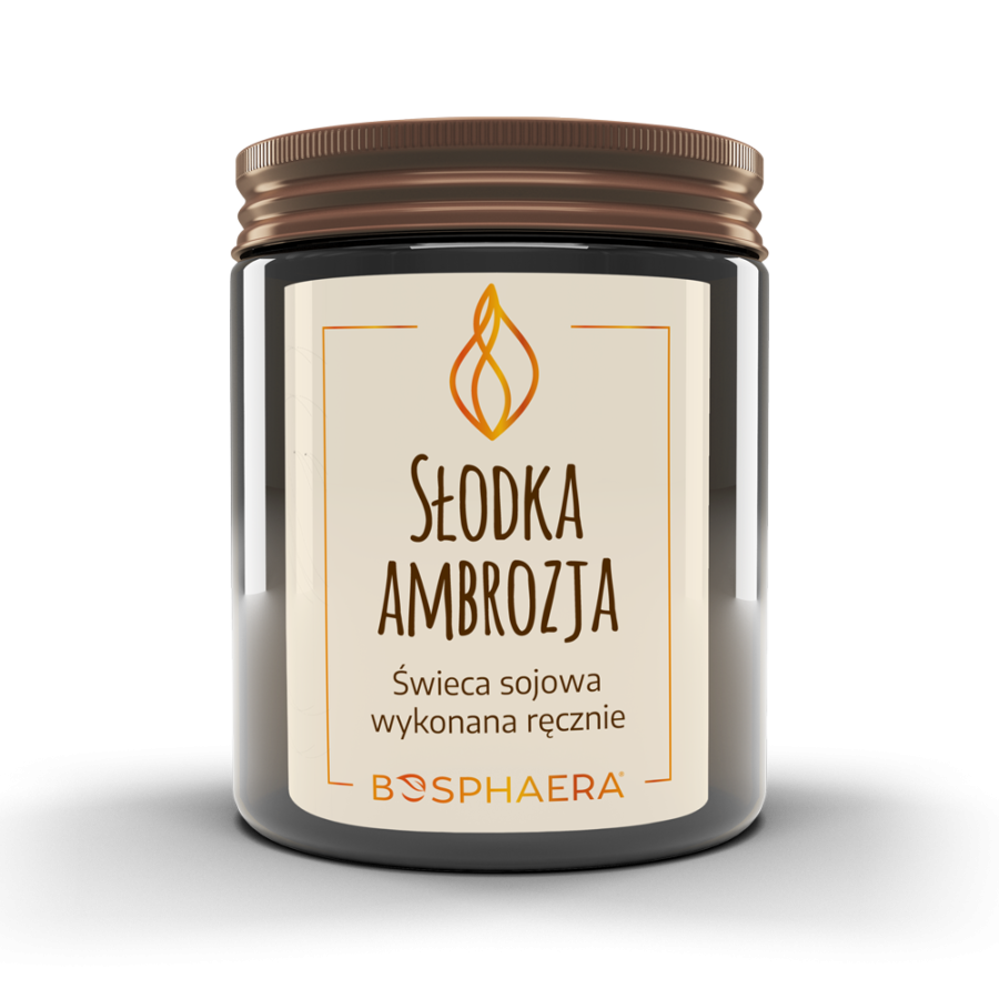 BOSPHAERA Sojowa świeca Słodka ambrozja słodkie owoce malin i jeżyn z lekką nutą wytrawnej kwasowości
