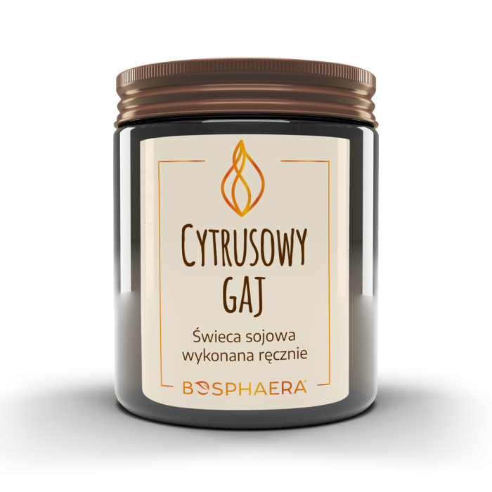 BOSPHAERA Sojowa świeca Cytrusowy gaj pomarańcza, grejpfrut, cytryna