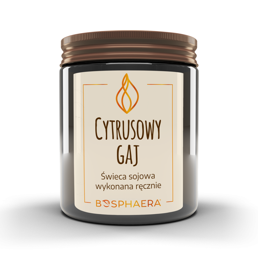 BOSPHAERA Sojowa świeca Cytrusowy gaj pomarańcza, grejpfrut, cytryna