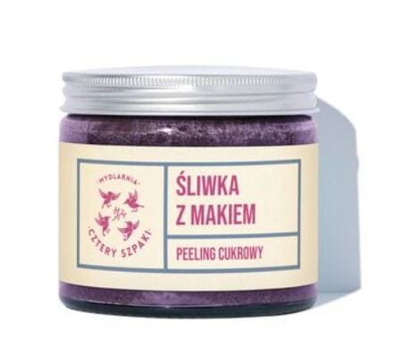 MYDLARNIA CZTERY SZPAKI Śliwka z Makiem - peeling cukrowy