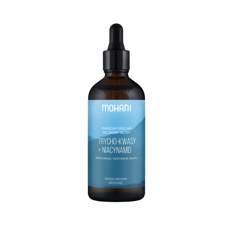 MOHANI Równoważący peeling trycho-kwasy + niacynamid do skóry głowy 100ml