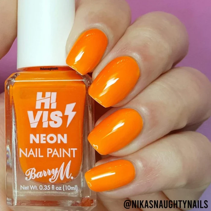 BARRY M Hi Vis Neon Nail Paint Outrageous Orange