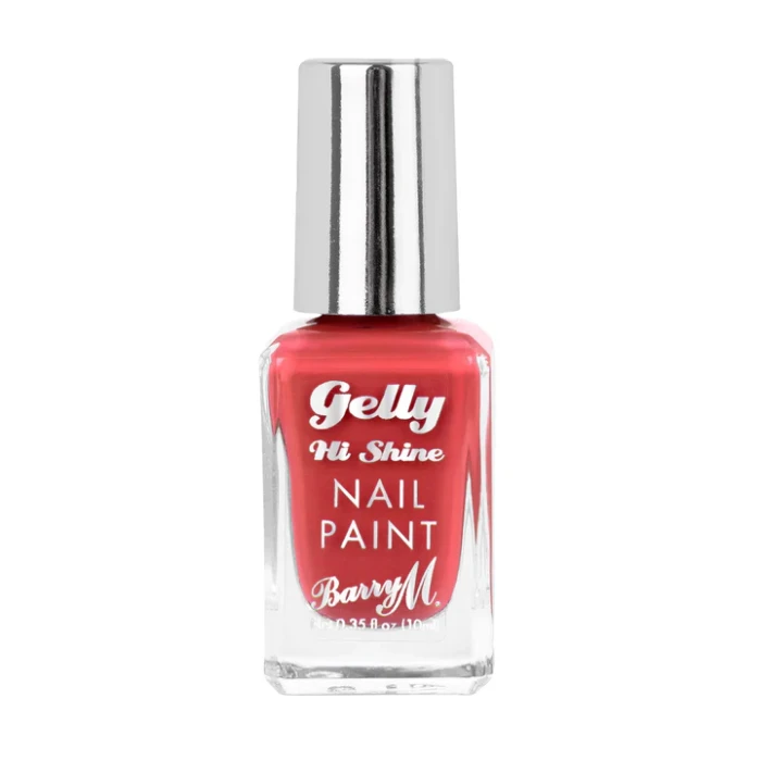 BARRY M Gelly Hi Shine Nail Paint Red Velvet