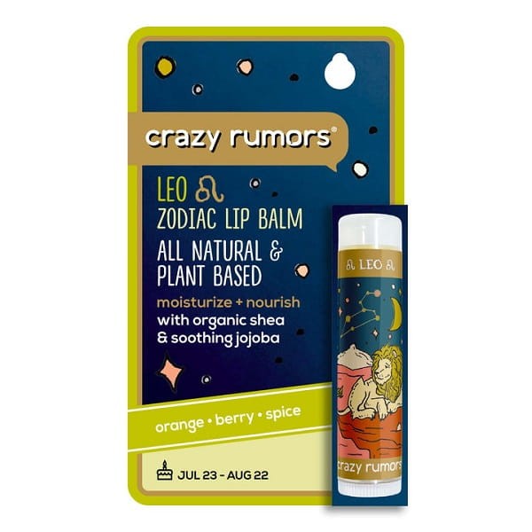 CRAZY RUMORS balsam do ust Zodiak Lew - pomarańcza, jagoda, przyprawy