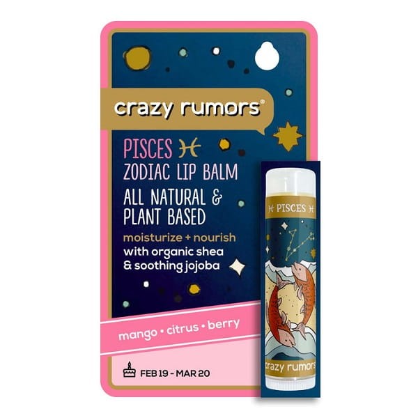 CRAZY RUMORS balsam do ust Zodiak Ryby - mango, cytrusy, jagody