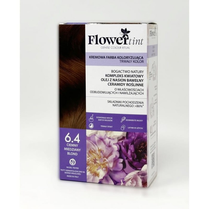 FLOWERTINT Farba do włosów 7.4 Średni miedziany blond