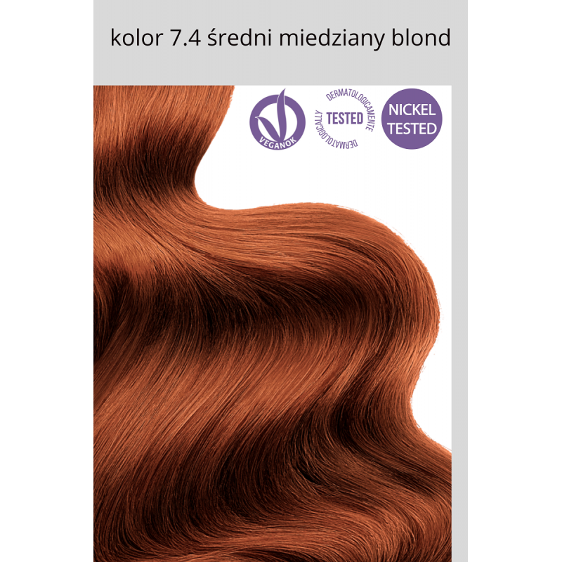 FLOWERTINT Farba do włosów 7.4 Średni miedziany blond
