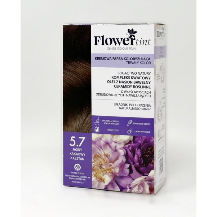 FLOWERTINT Farba do włosów 5.7 Jasny kakaowy kasztan
