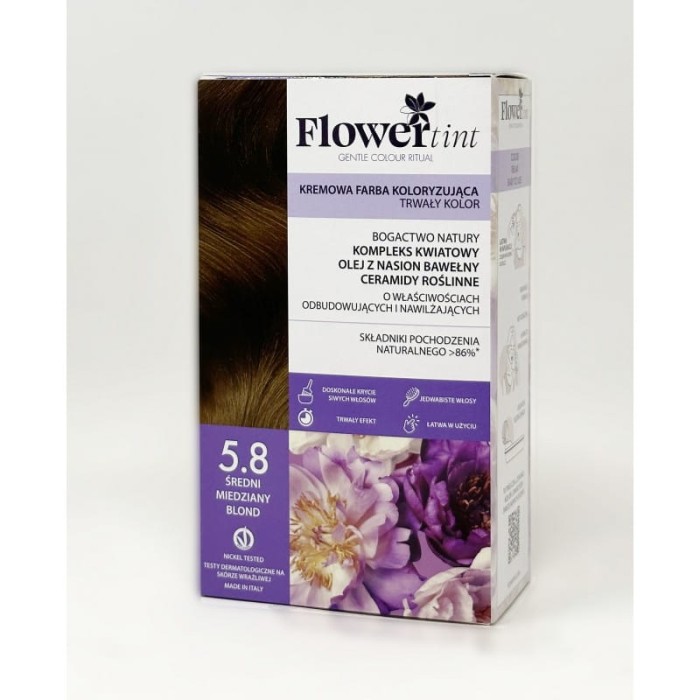 FLOWERTINT Farba do włosów 5.8 Jasny tabakowy kasztan