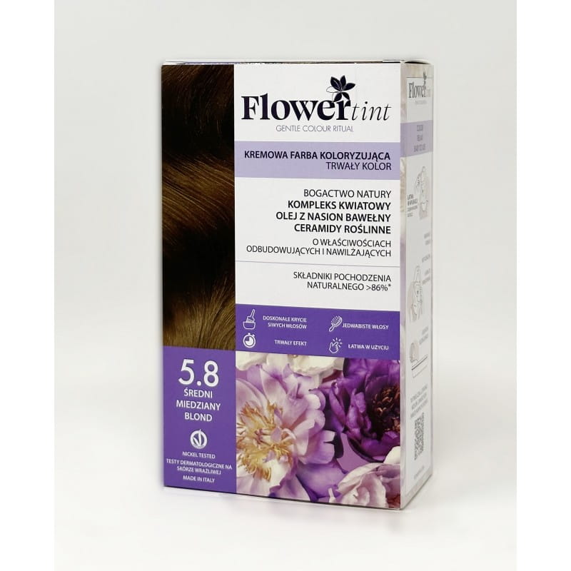 FLOWERTINT Farba do włosów 5.8 Jasny tabakowy kasztan