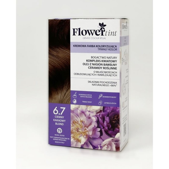 FLOWERTINT Farba do włosów 6.7 Ciemny kakaowy blond