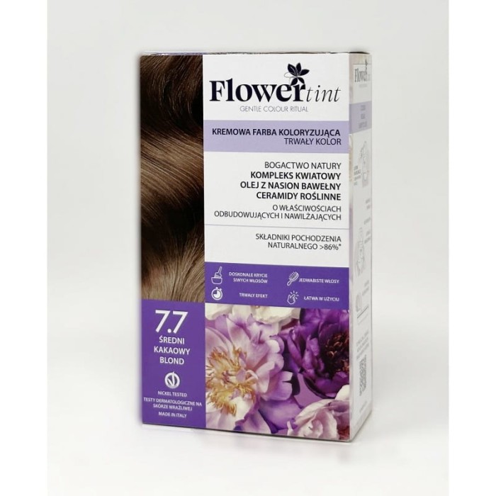 FLOWERTINT Farba do włosów 7.7 Średni kakaowy blond