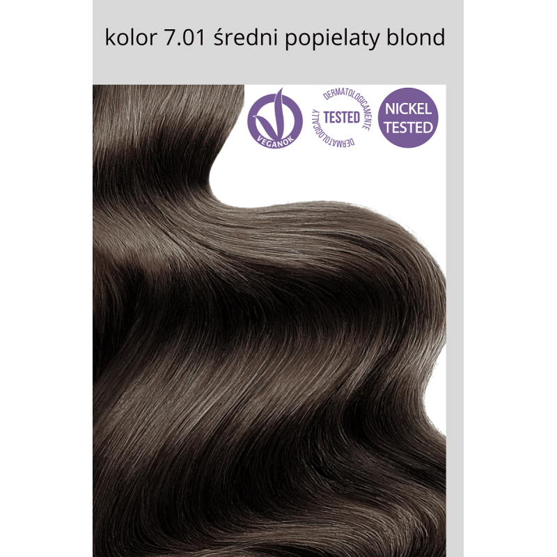 FLOWERTINT Farba do włosów 7.01 Średni popielaty blond