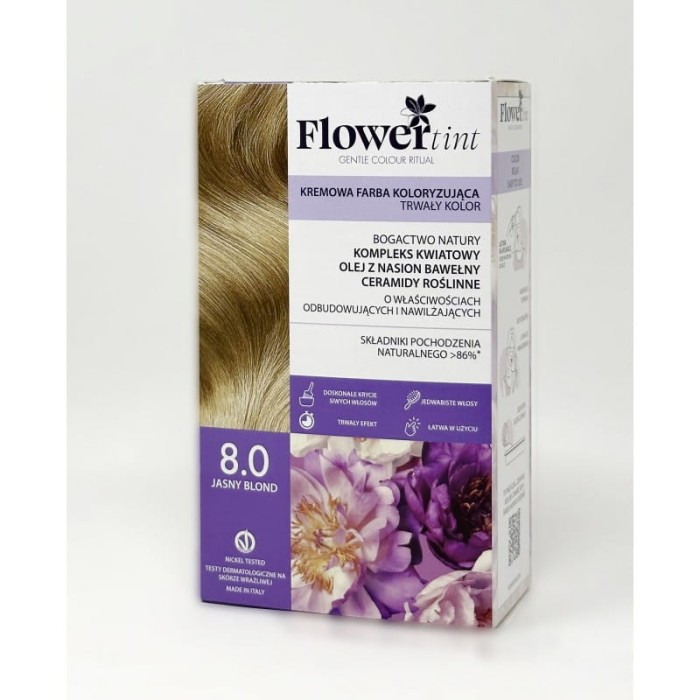FLOWERTINT Farba do włosów 8.0 Jasny blond