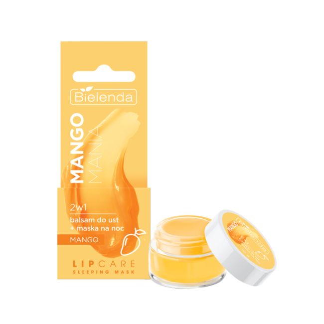 BIELENDA balsam do ust + maska na noc Mango 2w1