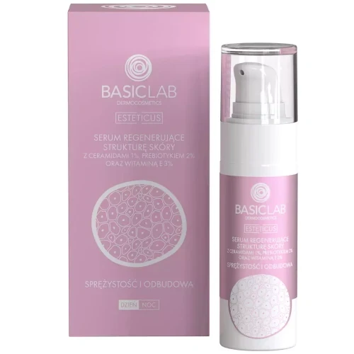 BASICLAB Serum regenerujące strukturę skóry z ceramidami 1% 30 ml