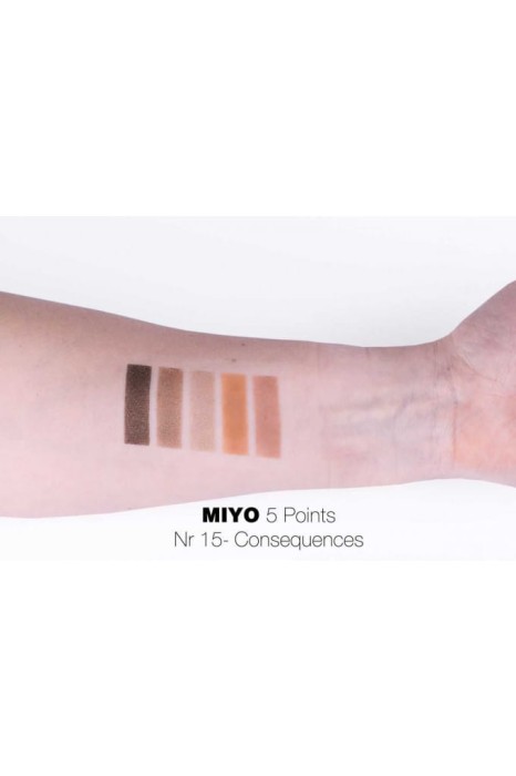 MIYO MAKEUP paleta cieni do powiek Five Points 15 Consequences