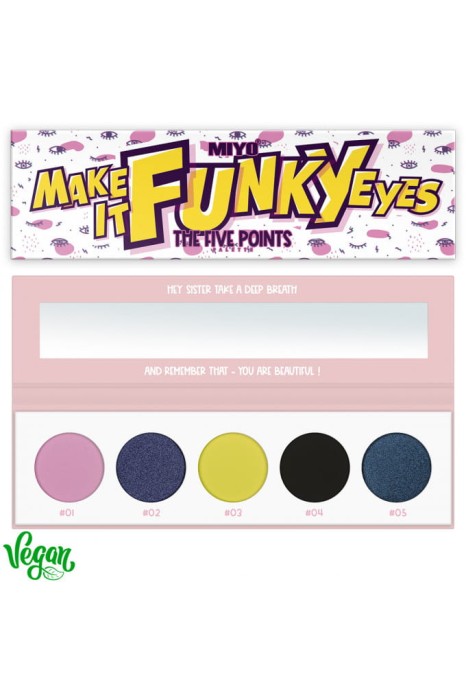 MIYO MAKEUP paleta cieni do powiek Five Points 25 Make It Funky Eyes