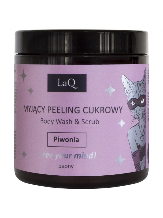 LAQ Naturalny peeling myjący scrub PIWONIA