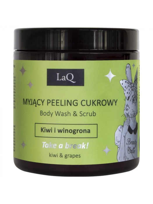 LAQ Naturalny peeling myjący scrub KIWI I WINOGRONA
