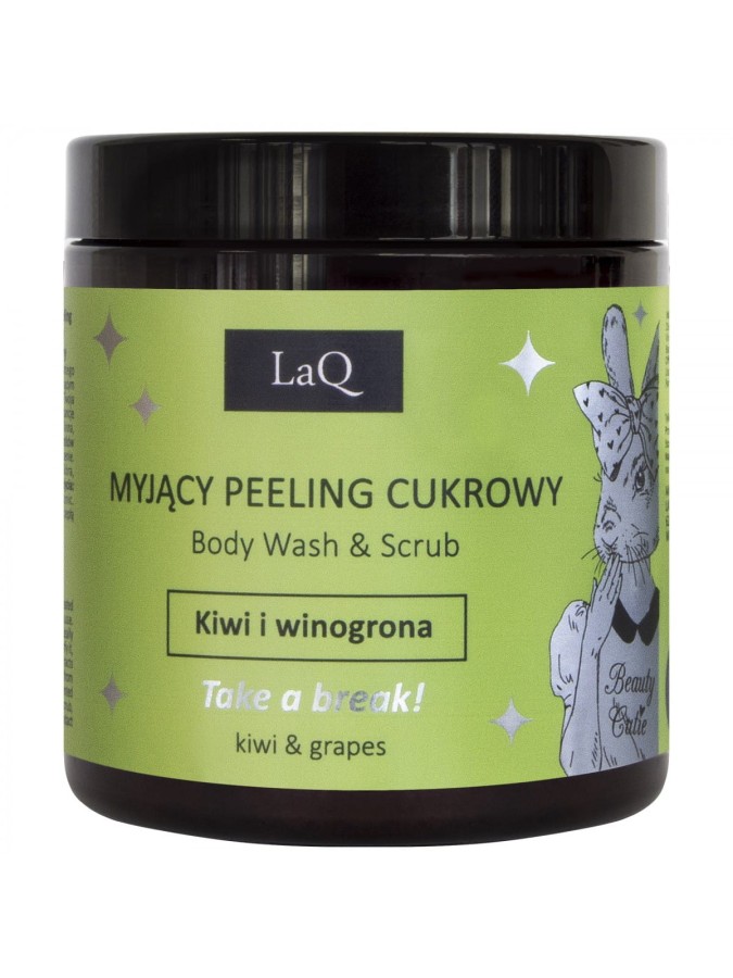 LAQ Naturalny peeling myjący scrub KIWI I WINOGRONA